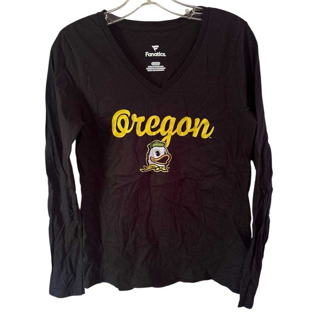 Oregon Ducks Women's Fanatics Long Sleeve T-Shirt Black Size Small